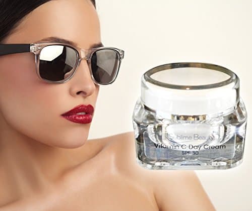 SPF 30 VITAMIN C DAY CREAM from Sublime Beauty, 1.7 oz. Protect Skin from Sun Damage + Repair with Antioxidants. Includes Aloe, Vitamins A and E. 100% Customer Satisfaction Guarantee.