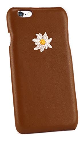 backcase Genuine leather case iPhone 6-s - brown Edelweiss Octoberfest edition