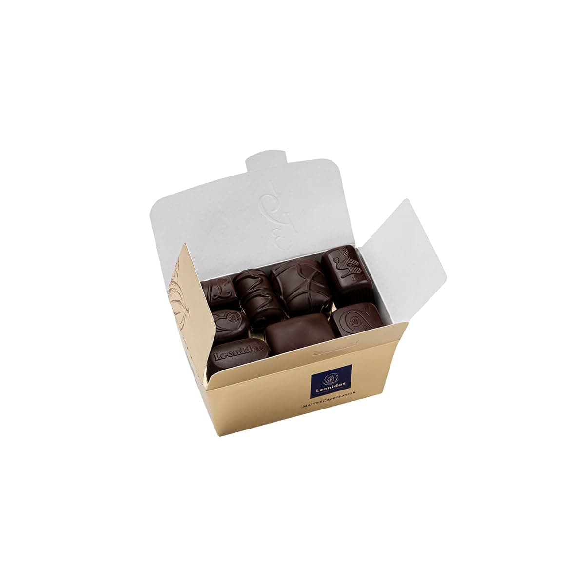 Leonidas Dark Chocolates, Premium Belgian Chocolate, Assorted Praline, Butter Creams, Truffles & Ganache, in Gift Boxin a Gift Box (250g 14pc approx)