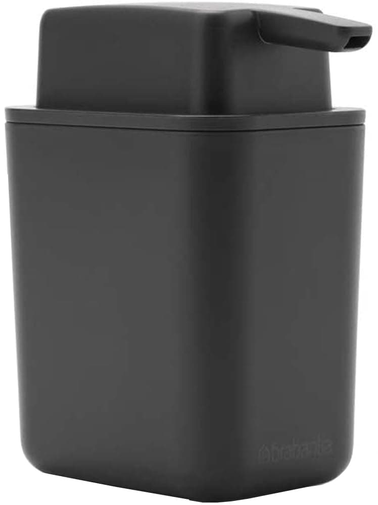 Refillable Soap Dispenser 250 ml, Easy-Fill, Non-Drip, Handwash Pump for Bathroom or Kitchen, Dark Grey