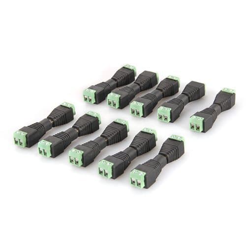 Connector DC Male + Female Socket Feed for CCTV DVR Pack of 10 Pairs