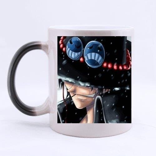 Custom Evergreen Fashion Hot Cartoon One Piece Morphing Mug Magic Ceramic Coffee Mug-by Steel rose