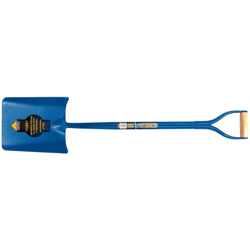 Expert 1050 x 300 mm Contractors Taper Mouth Shovel | All-Steel Tubular Shaft Hand Tool | Heavy-Duty Gardening Shovel | Post Hole Digger | Metal YD Handle | 64328