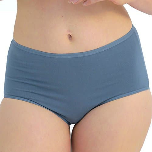 Abergele WomenÃÃÃÃâs Cotton Briefs 3 Pack -Soft, Breathable, Comfortable Panties (X-Large, Bluestone)