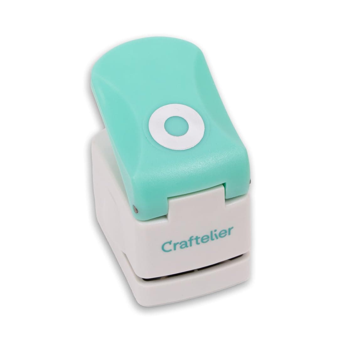 Craftelier - Circle and Reinforcing Ring Punch with Snap Lever Ideal for Paper | Specially for Scrapbooking and Craft Projects | Size Outer Diameter 1.40 cm (0.55") and Inner 0.63 cm (0.25")