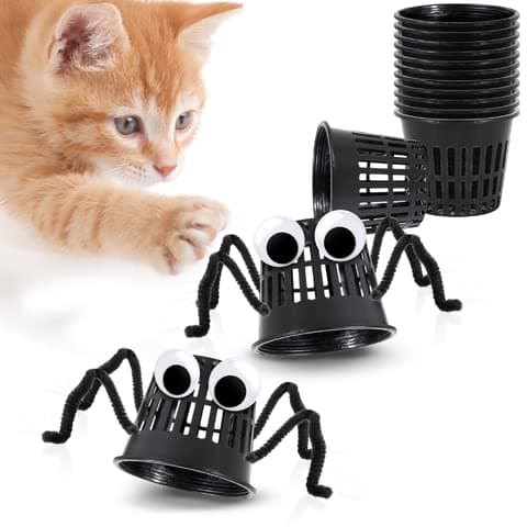 Halloween Net Pot Decor, 3x4 Inches, Reusable Plastic Cups, Slotted Design for Creative Kids, Plant Pots for Hydroponic, Aquaponic System and Soil Root Culture, Indoor and Outdoor, 12 Pcs