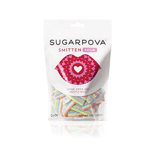 Sugarpova Smitten Sour Rainbow Stripes Gummy Candy - 6 Count Case