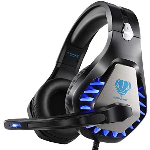 AIBOONDEE Neck Hanging Gaming Headset Noise Cancelling Neckband Design Headphone with Mic for PS4 Xbox One PC (Black)