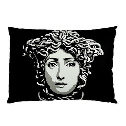Wowarts Custom Fornasetti Medusa Face Zippered Pillow Case 20x30 (Twin Sides Print)