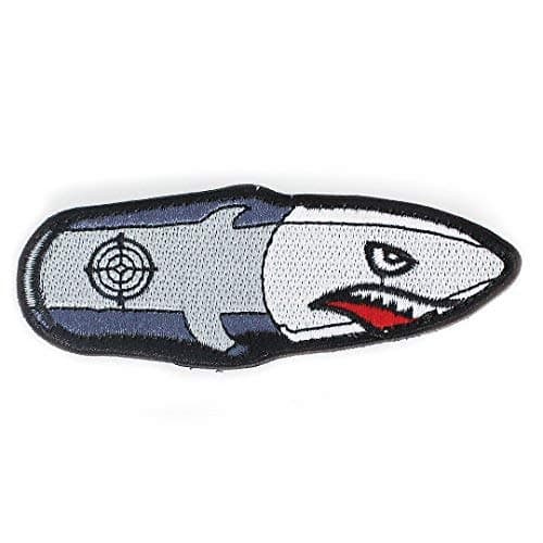 Tactical Military Morale Patch - Voted Best Quality Patches Perfect for Hats, Jackets, Backpacks, and More (Shark Rocket)