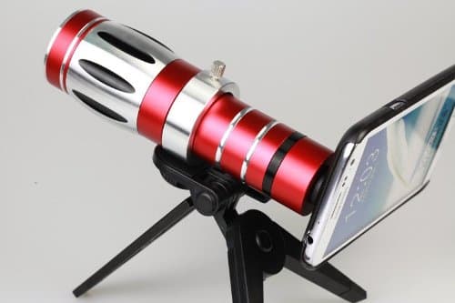 and High Definition Lens Camera Lens 20x Magnifier Zoom Aluminum Holder Camera Telephoto Lens for Iphone 5 5g 5th