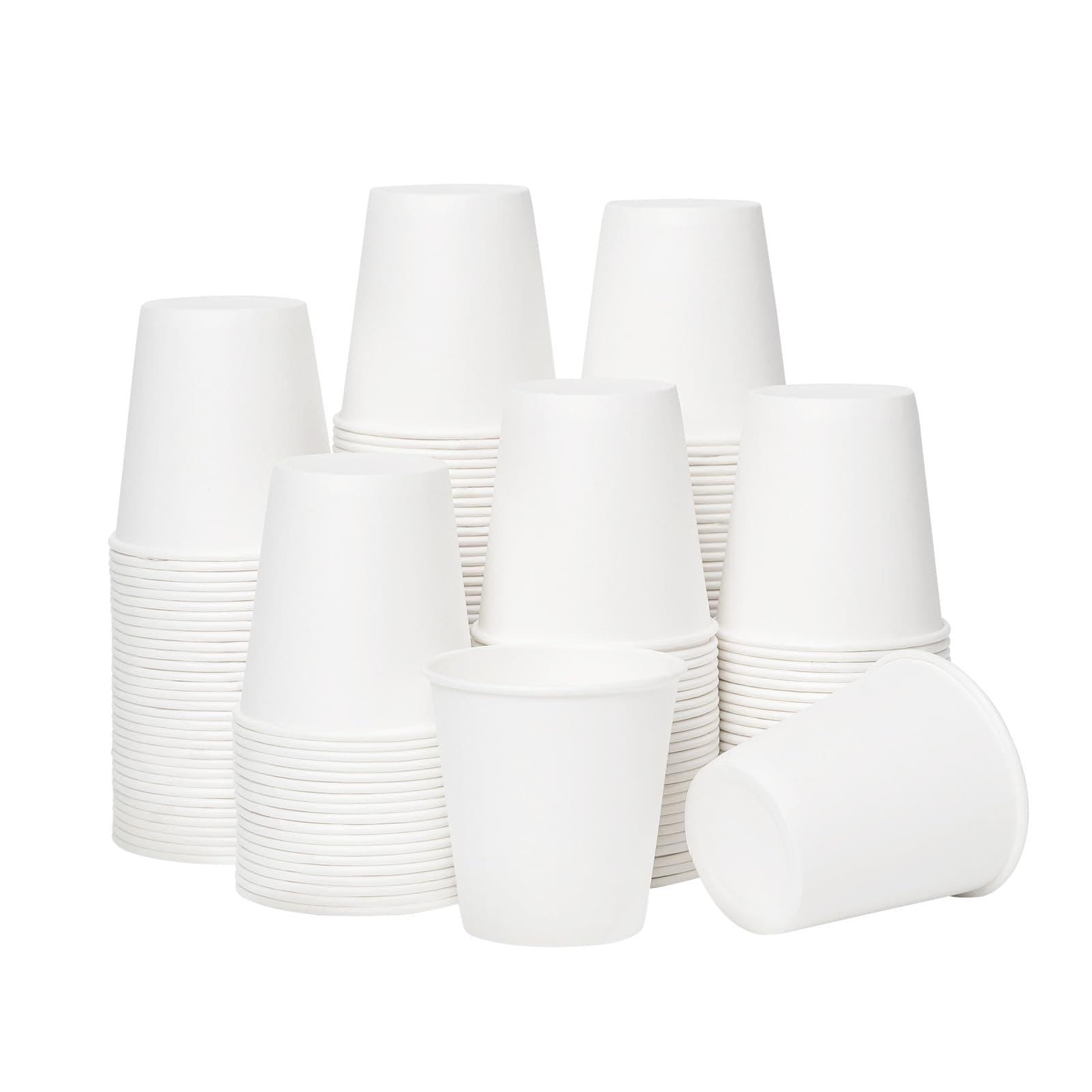 RACETOP [100 Count 3 oz Paper Cups Disposable, Small Paper Cups, Bathroom Cups, Mouthwash Cups, Ideal for Bathroom, Snack