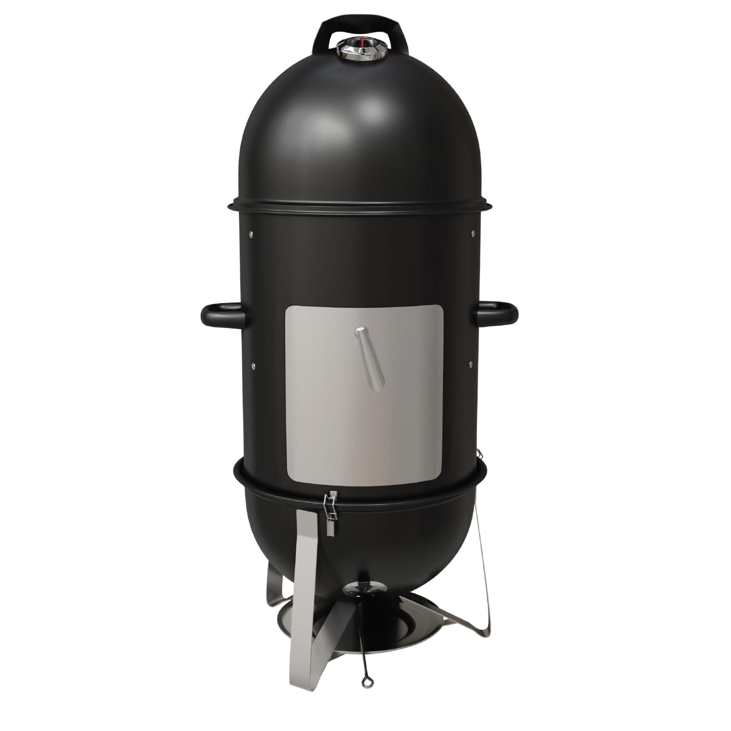 GasOne CSM-18 Vertical Smoker – 18 Inch Heavy Duty Charcoal Smoker – Multipurpose Charcoal BBQ Grill Smoker for Outdoor – Easy Assembly, 1 Access Door Grill with Smoker