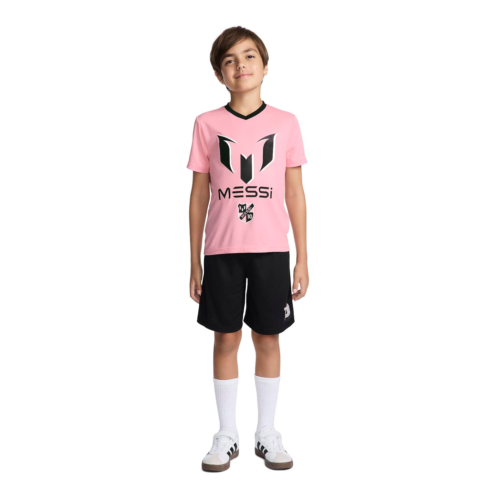 Messiboys Lifestyle Short Sleeve 2-piece Set, Slim-fit Jersey Set With Top & Shorts