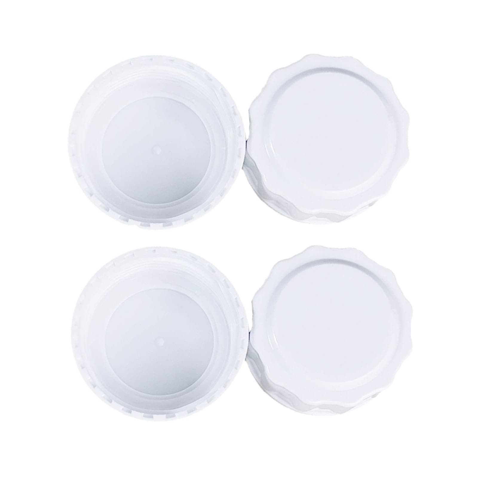Baby Bottle Lid Screw Lids Aka Travel Caps with Rewritable Sealing Disc Compatible with Avent Wide Mouth Bottles Baby Bottle Lid Cap Replace Natural Bottle Sealing Ring and Sealing Disc (4pcs)
