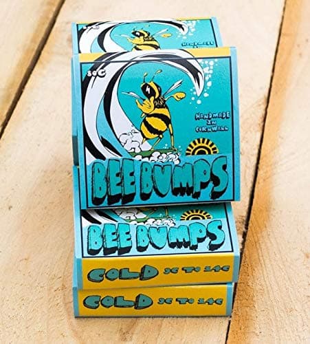 Bee Bumps SURF BOARD WAX - cold water WAX 75g (BRITISH handmade WAX) - GREAT SURFERS GIFT