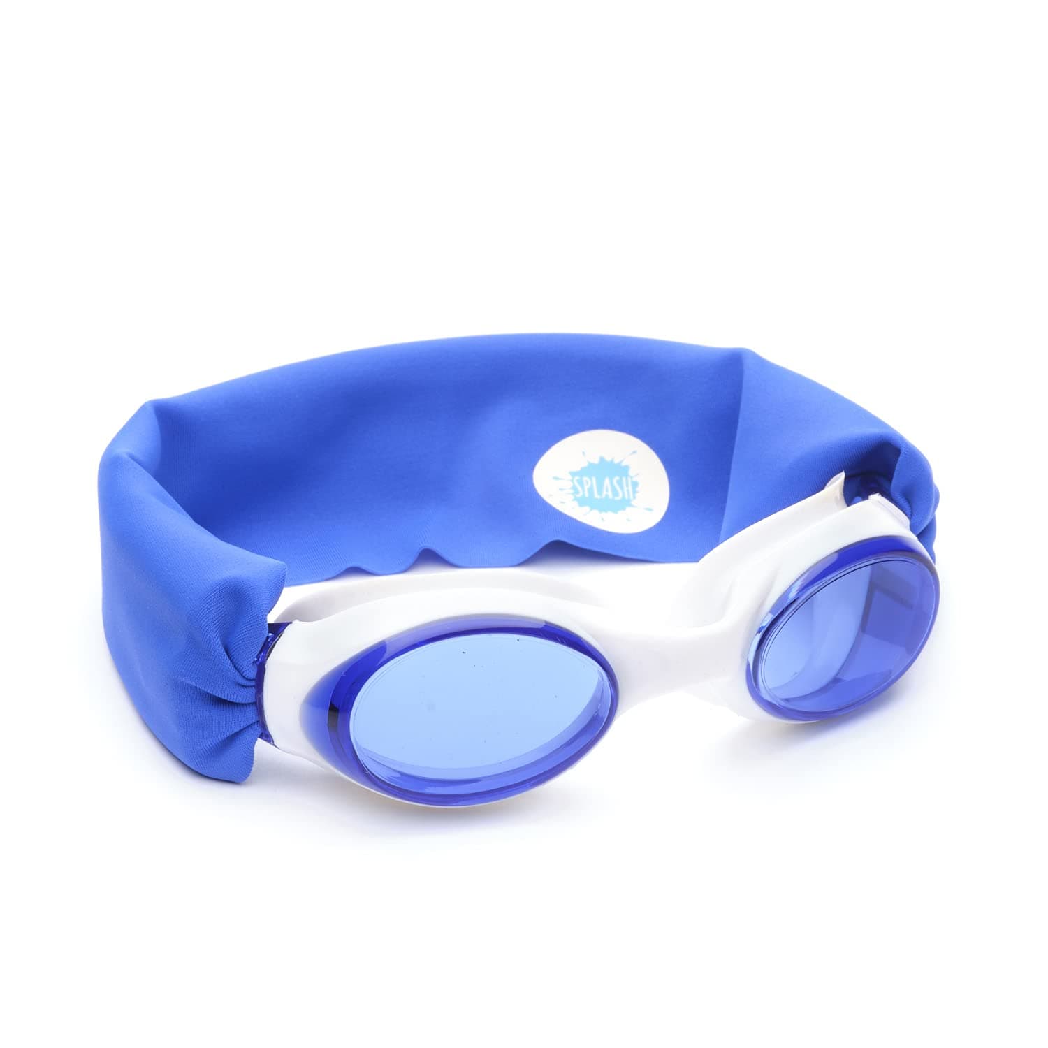 SWIM GOGGLES with Fabric Strap -Fun, Fashionable, Comfortable - Adult & Kids Swim Goggles