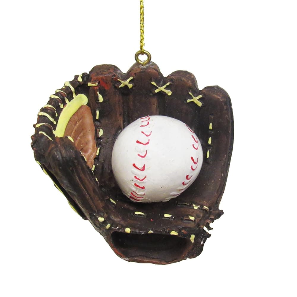 Kurt Alder Baseball and Mitt Ornament