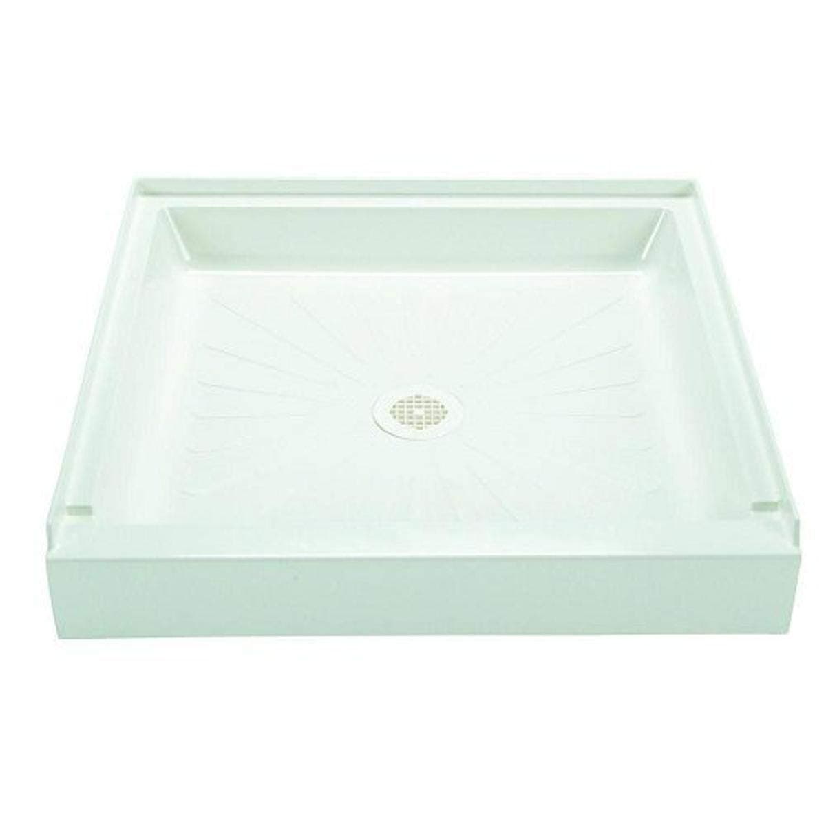 Mustee 3636M Durabase Fiberglass 36-Inch x 36-Inch Shower Base, White