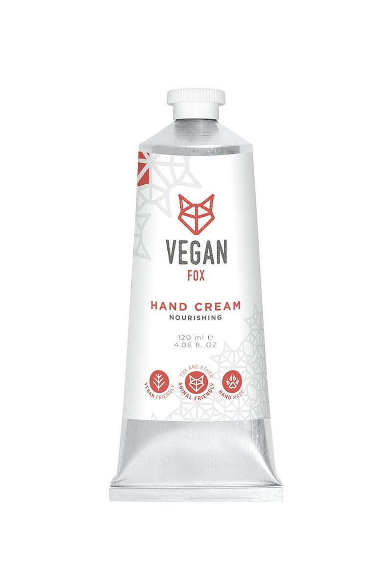 VEGAN FOXHand Cream with Avocado oil and Shea Butter - Cruelty Free Vegan Hand Moisturiser - 120ml