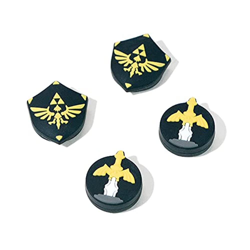 PERFECTSIGHT Cute Switch Thumb Grip Caps Compatible with Nintendo Switch OLED Lite Console, Kawaii Soft Silicone Analog Stick Button Cover for NS Joycon Controller, 4PCS Joystick Cap (Skyward Sword)
