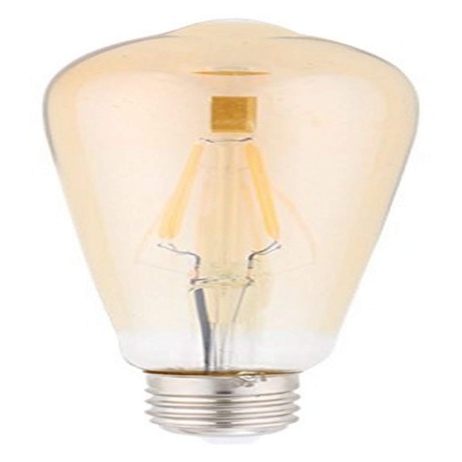 Kodak 41104-UL Edison ST-64 Dimmable LED Multi-Filament Light Bulb, 25-watt, E26 Base, Amber