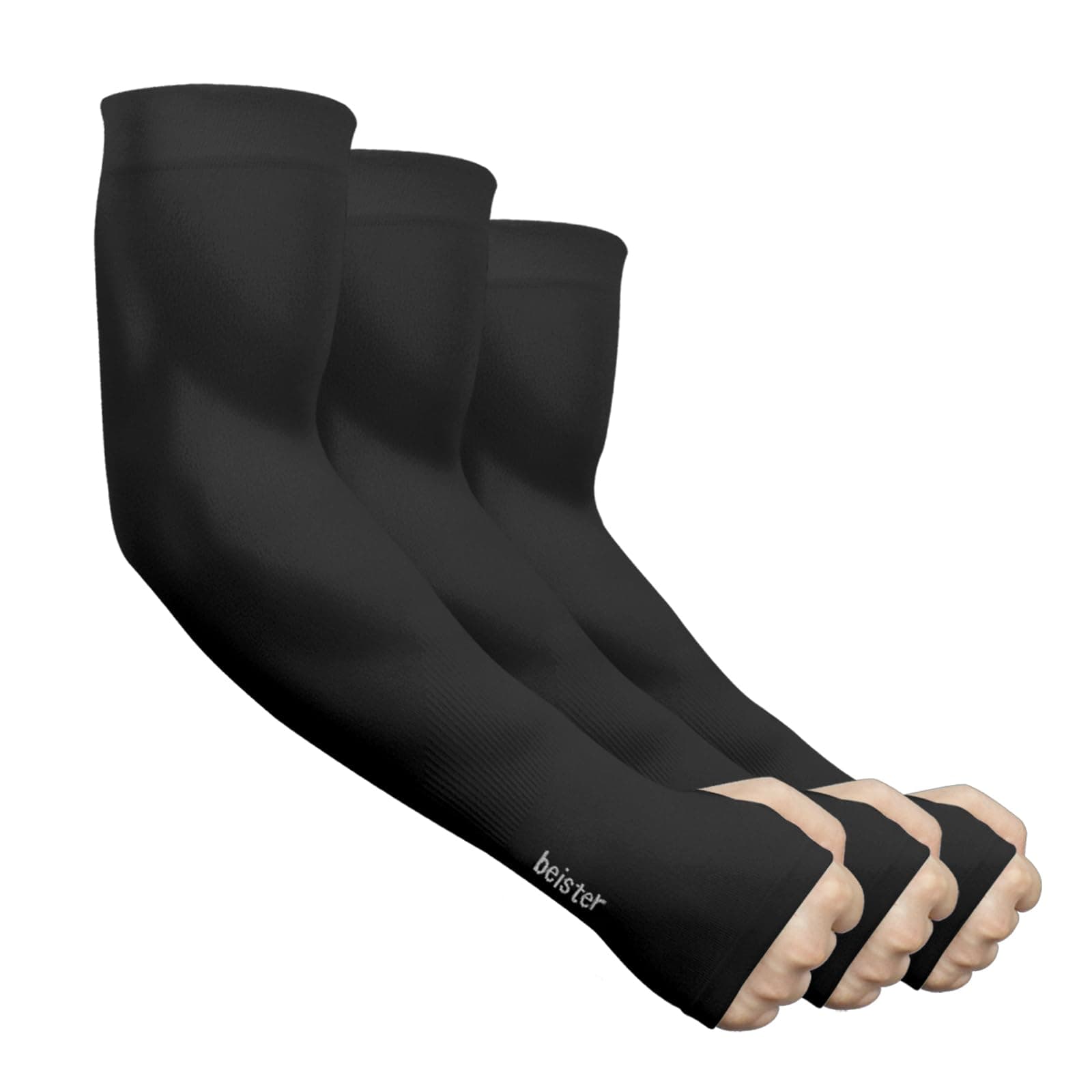 beister 6/3 Pairs UV Protection Cooling Arm Sleeves for Women Men, Sun Protective Moisture Wicking Gloves to Cover Arms for Cycling, Driving, Outdoor Sports, Golf, Hiking