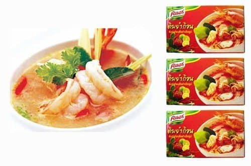 Thai Knorr Tom Yum Seasoning Cubes 24g. (Pack of 3) by Thai Knorr