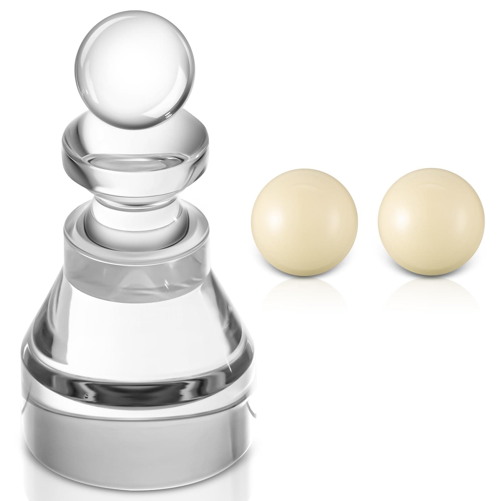 Roulette Win Marker and 2 Pcs 15 mm Roulette Balls Acrylic Accessories Wheel Table Game Set