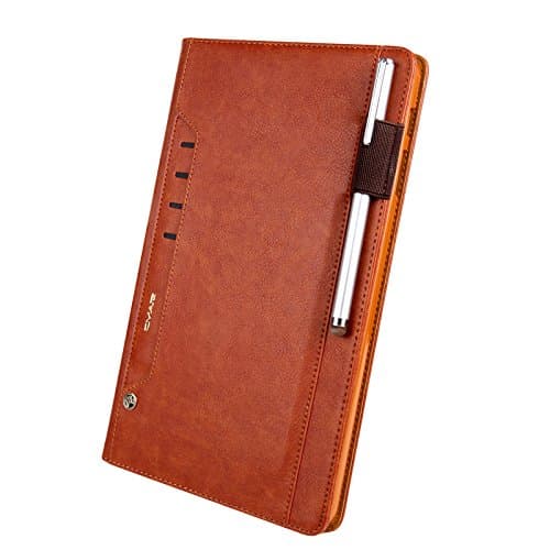 Samsung Galaxy Tab S4 10.5 SM-T830/SM-T835 Tablet Case, Luxury Book Style Premium PU Leather Case Protective Cover with Auto Wake/Sleep Feature for Galaxy Tab S4 10.5 SM-T830/SM-T835, Brown