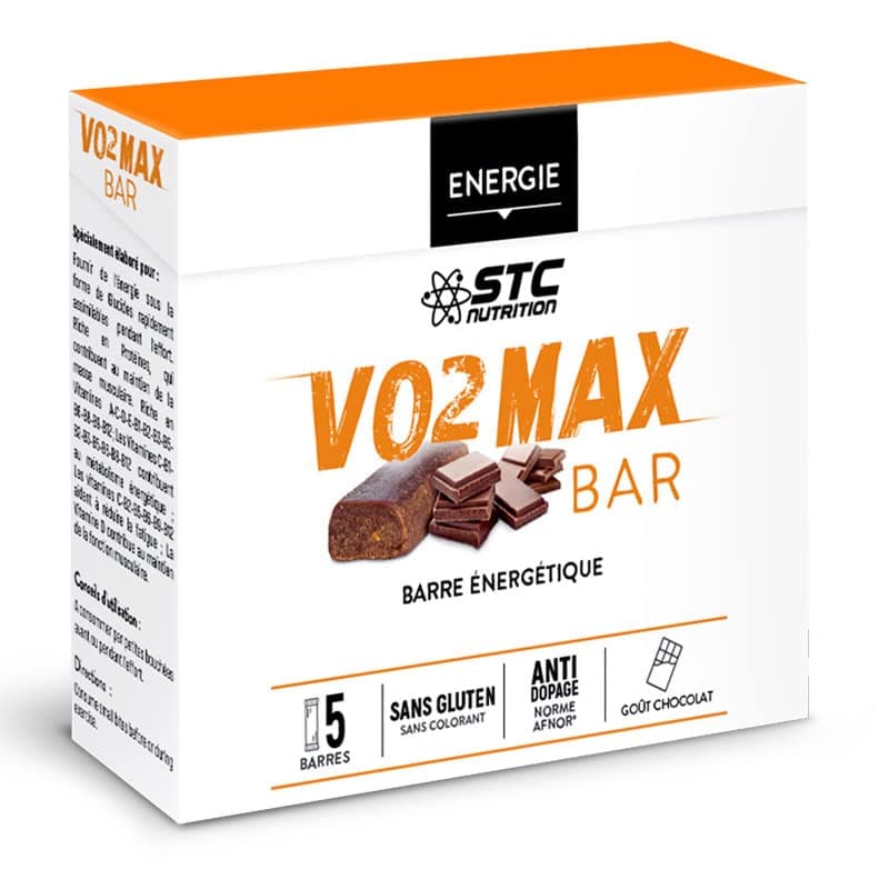 STC Nutrition VO2 MAX BAR 5 Energetical Bars x 45g - Chocolate