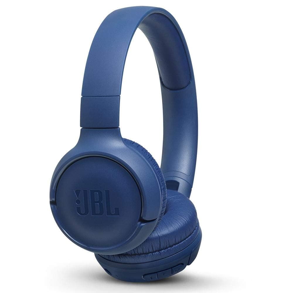 Tune 500 BT On-Ear Bluetooth Wireless Headphones with Pure Bass Sound, Headset with Built-In Remote and Microphone, Blue