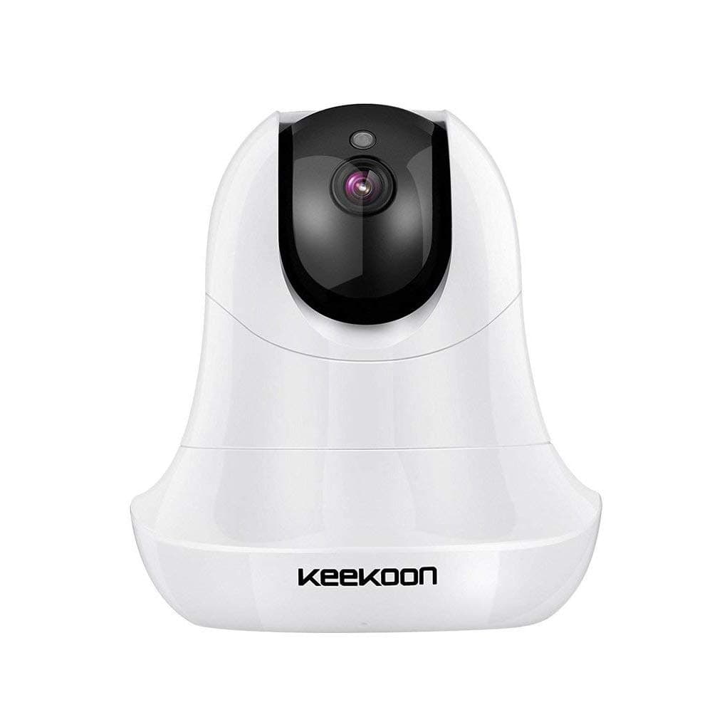 KEEKOON 1080P Wireless IP Camera WiFi Baby Monitor Pan/Tilt/Zoom Home Security Surveillance Camera Night Vision Two-Way Audio (White)