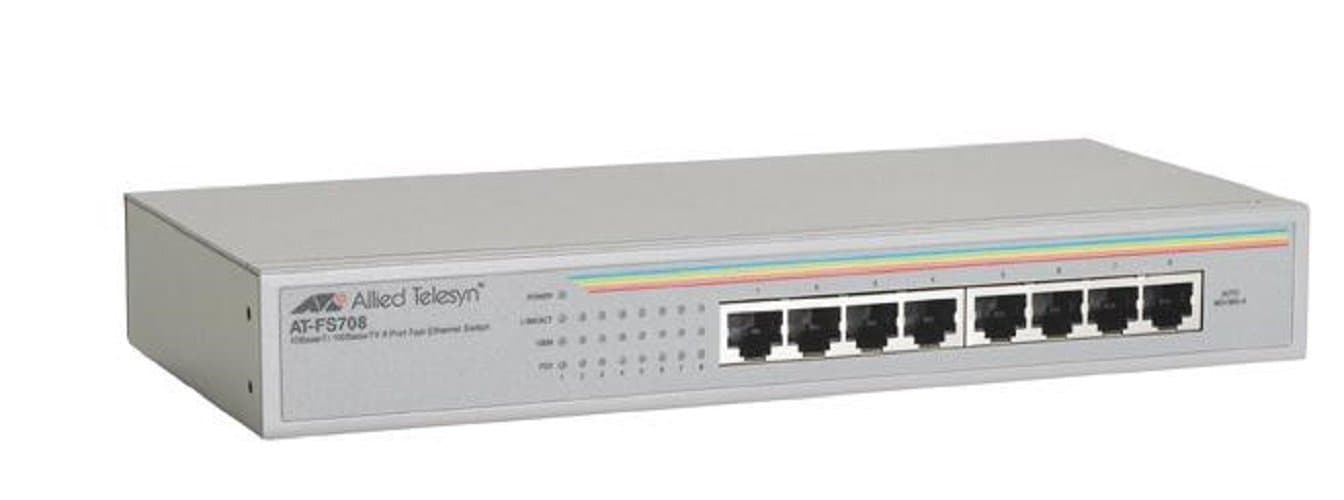 Allied Telesis AT-FS708-10 Centrecom Fs708 8port Switch 10/100btx Autosense