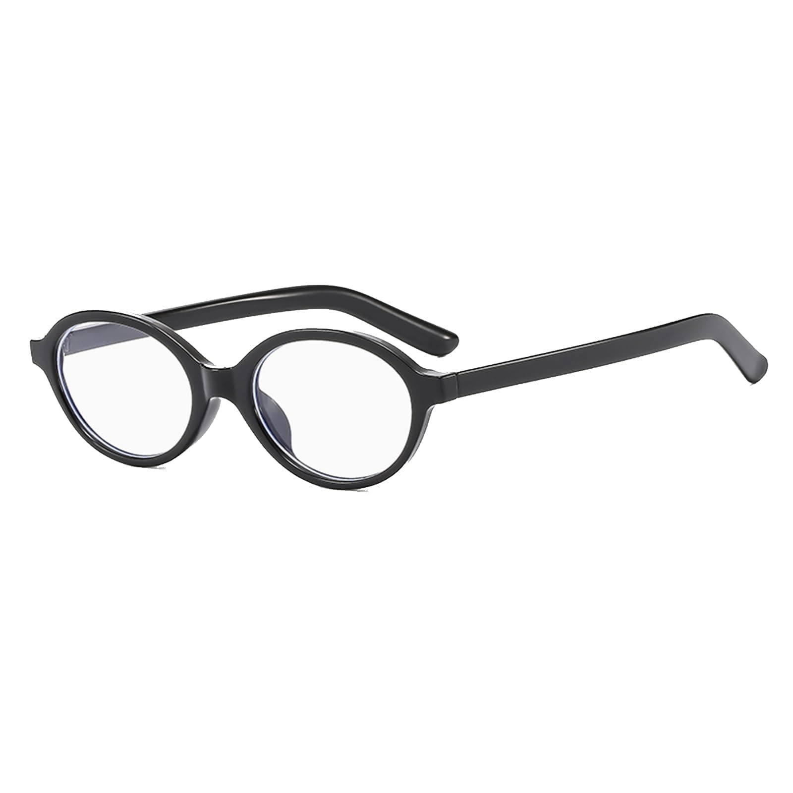 YAMEIZE Small Oval Blue Light Blocking Glasses for Women Men,Retro Anti Blue Light Eyeglasses Computer Gaming Glasses