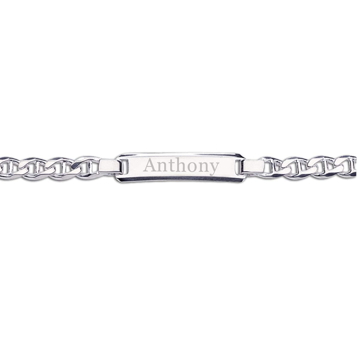 Cherished MomentsPersonalized Gift .925 Sterling Silver Children's ID Name Bracelet for Babies, Toddlers, or Little Girls Custom Jewelry with Engraving (Newborn - 12 Years)