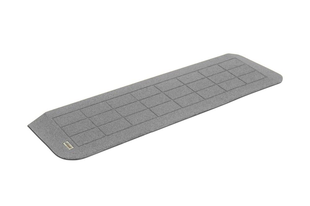 SafePath Bighorn Threshold Ramp - Made in The USA (Granite Grey) Recycled Plastic Composite Wheelchair Scooter Doorway Ramp: Weather-Resistant, Durable, Slip-Resistant | 1 1/4" x 42" x 12"