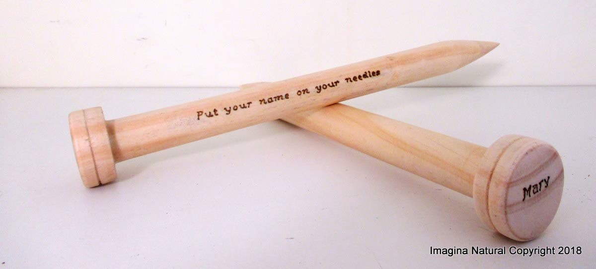 Jumbo Giant Thickness Chilean Pine Wooden Knitting Needles Chunky Custom 40mm wide x 90cm