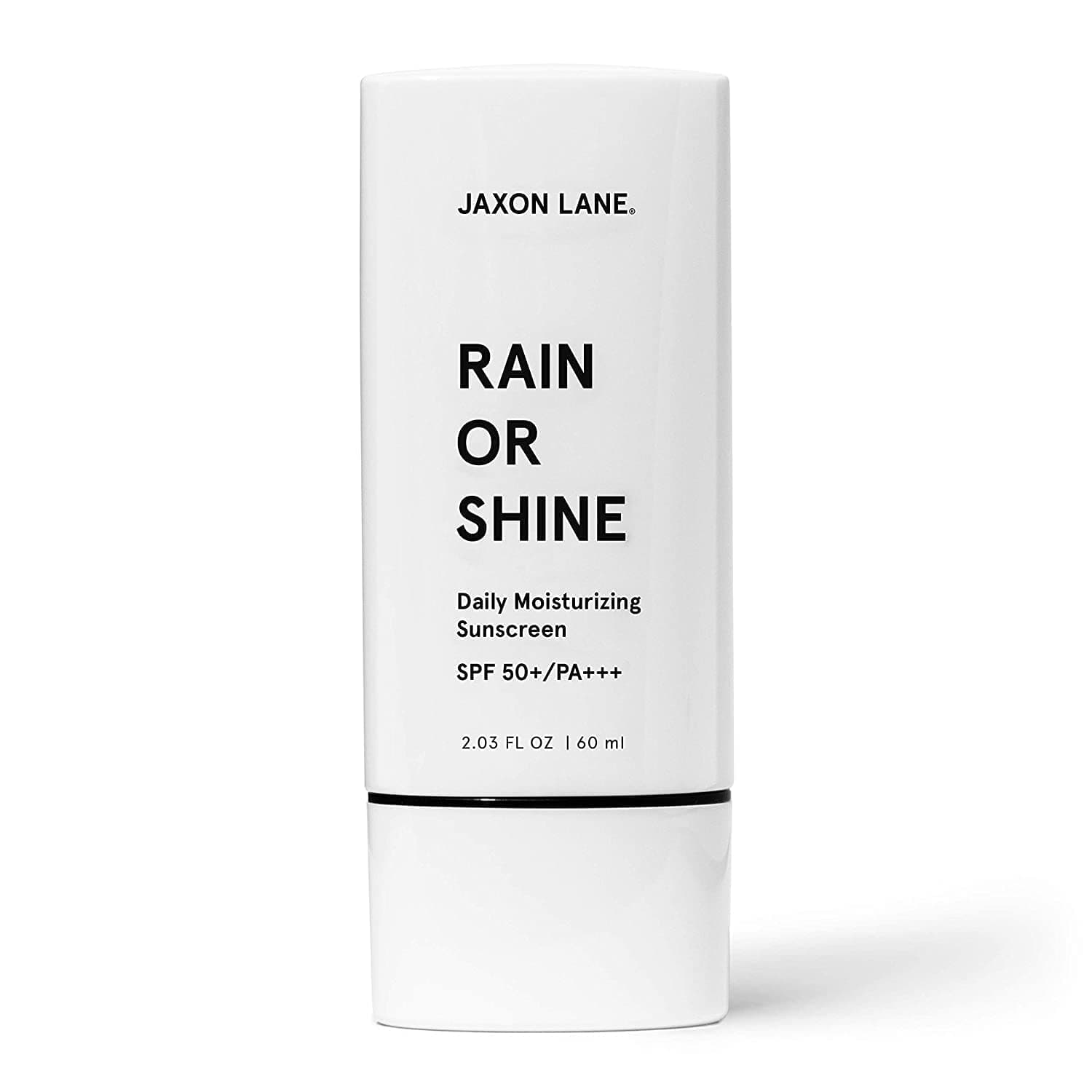 RAIN OR SHINE Anti Aging Face Sunscreen SPF 50 for Clear Skin w/Green Tea, Hyaluronic Acid, Vitamin C, Vitamin E Oil, Ginseng Extract, Licorice Root - SPF Moisturizer for Face, Fragrance Free 2.03 Oz