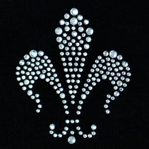EXPO RT1006 Iron-on Rhinestone Transfer Fleur de Lis