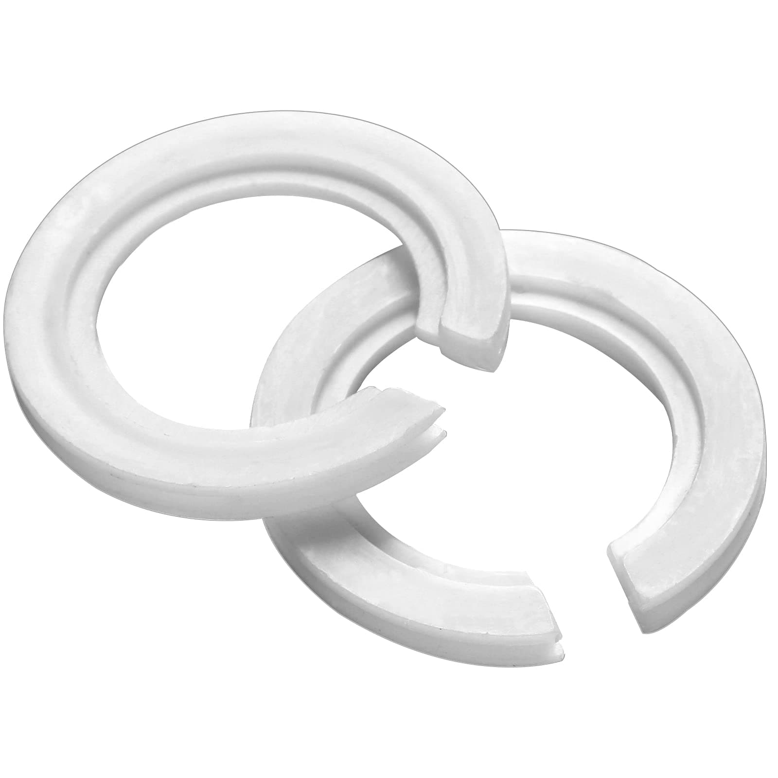 Vin beauty E27 to E14 Lampshade Reducer Ring, 2 Pack Lamp Shade Adapter Rings Light Ring Converter Washer Plastic Replacement 42mm 29mm Screw Fitting Adapter, White (Vin Beauty539838_1)