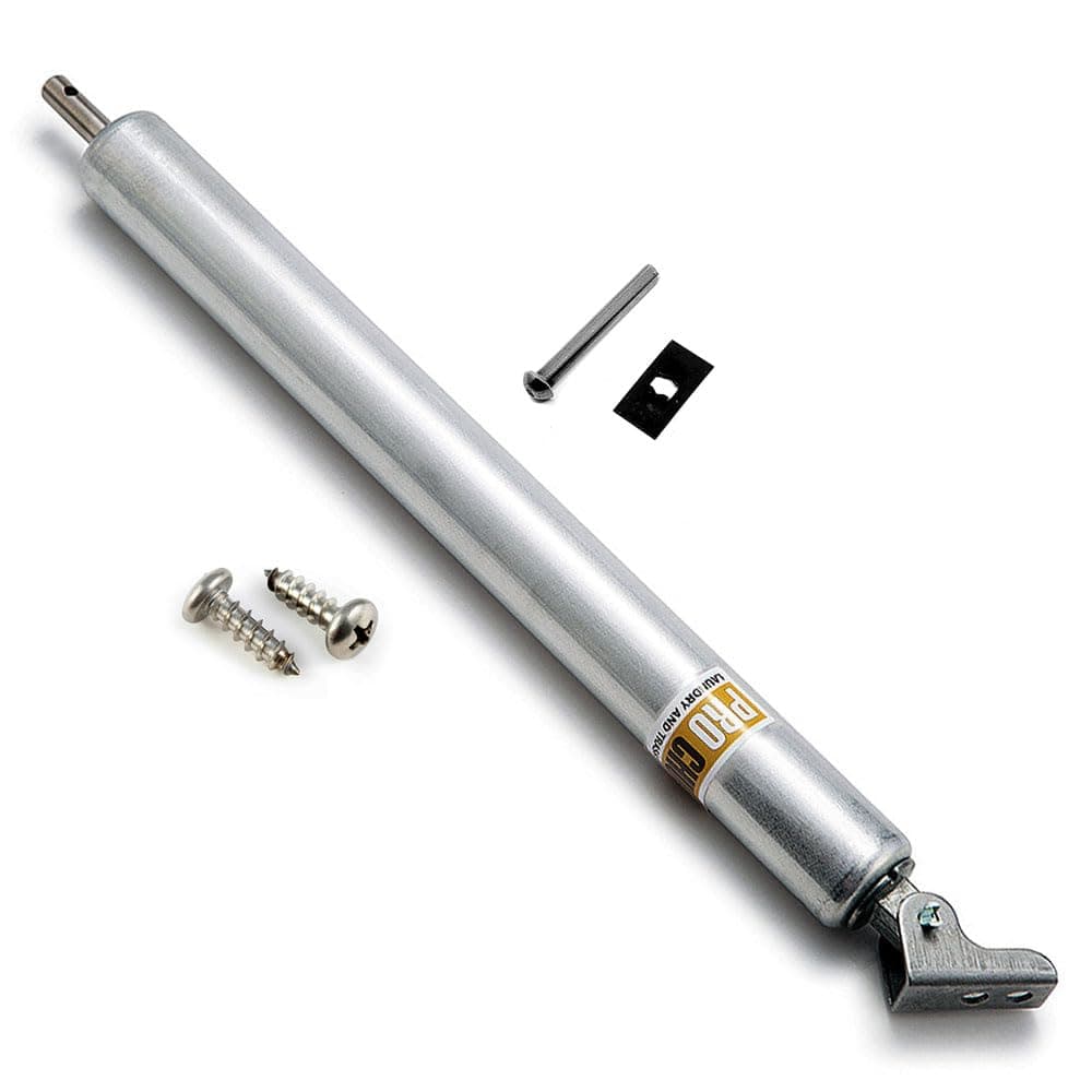 Trash Door Hydraulic Closer. 10 Inch Retracted Piston Pump for Bottom & Side Hinged Laundry and Garbage Doors.