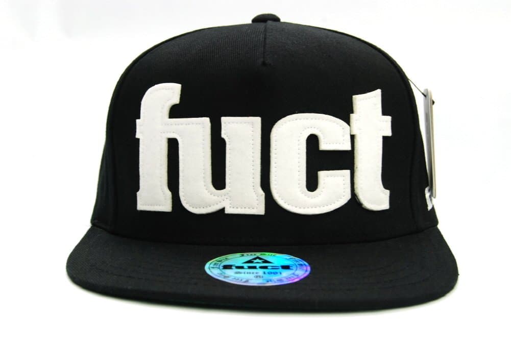 New Black FUCT Big Logo Snapback Hat Cap