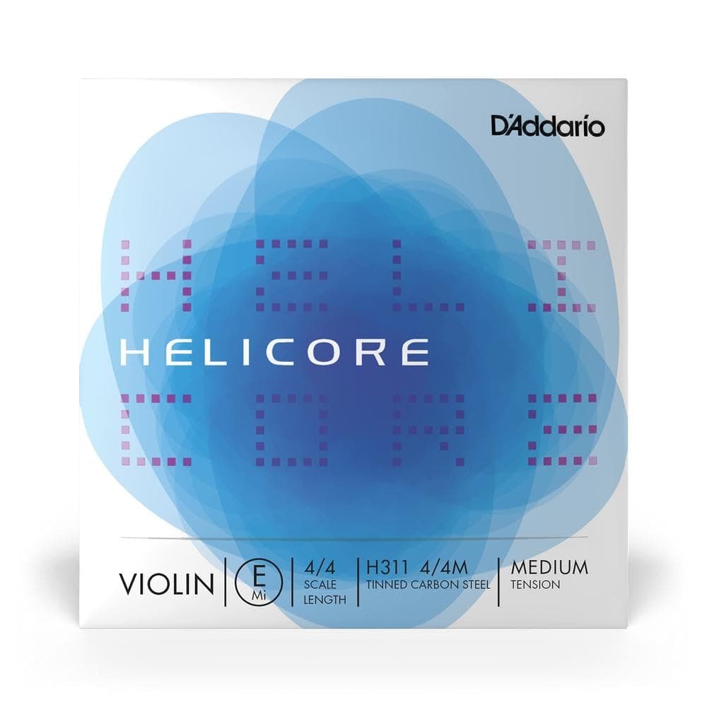 Orchestral - Helicore 4/4 Size Violin String - Plain Steel E String - H311 4/4M - E String Only - Medium Tension