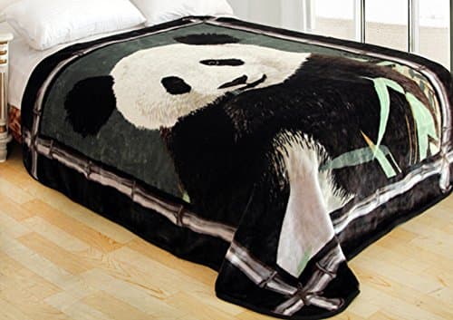 shigo Heavy Weight Super Soft Luxury Twin Size Blanket, Panda