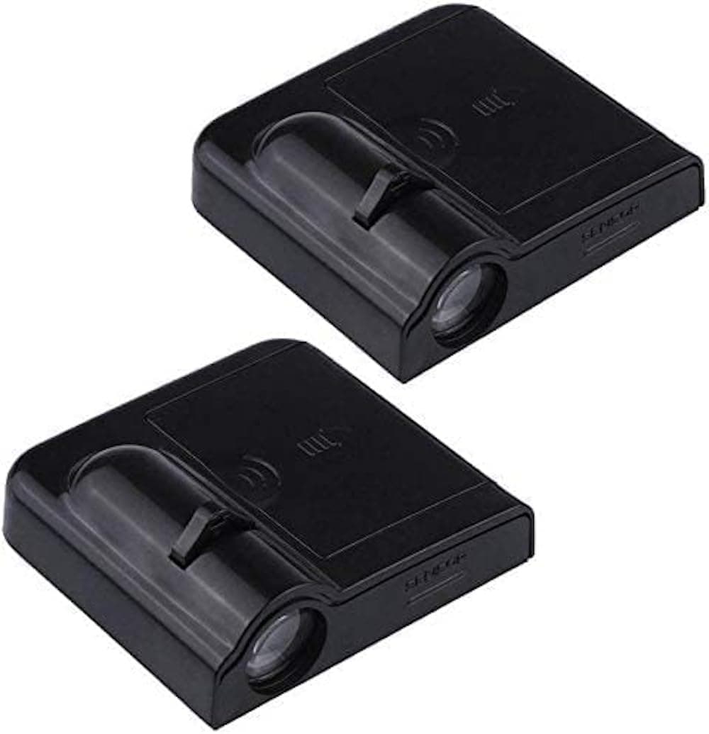 - Automaze Wireless Car Welcome Logo Shadow Projector Ghost Lights Kit Compatible for Jeep Cars Set of 2