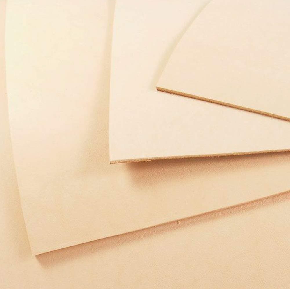 Vegetable Tanned Leather 2.8mm-3mm (7 oz - 8 oz) - Tooling Leather AAA-Grade Hide Piece Avail In Various Sizes (17 inch x 36 inch)