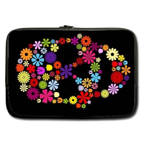 Casebynow Custom Skull Sleeve for Macbook Pro 13 Inches and Laptop 13 13.3 Inches