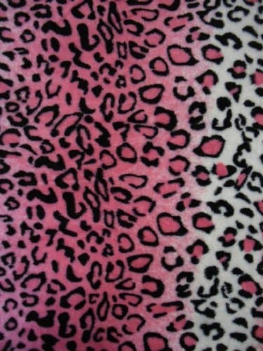 Queen Super Soft Fleece Blanket Pink Cheetah Leopard New