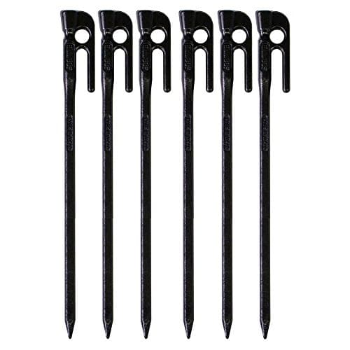 Ellisse Forged Peg Stake 6pcs Cation Electrodeposition Coating MK-280K Made in Japan